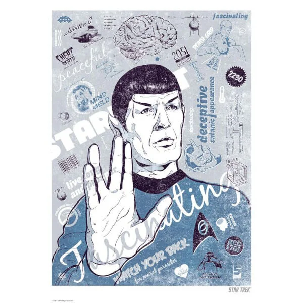Le Cerveau de Spock Lithographie Giclée Limitée Exclusive Zavvi Image 1