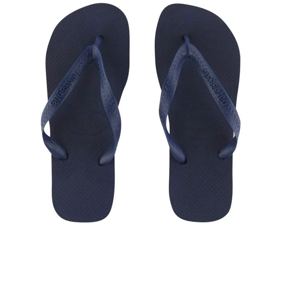 Tongs Havaianas Unisexe Logo Brésil -Marine - 3/4 - Navy Image 1
