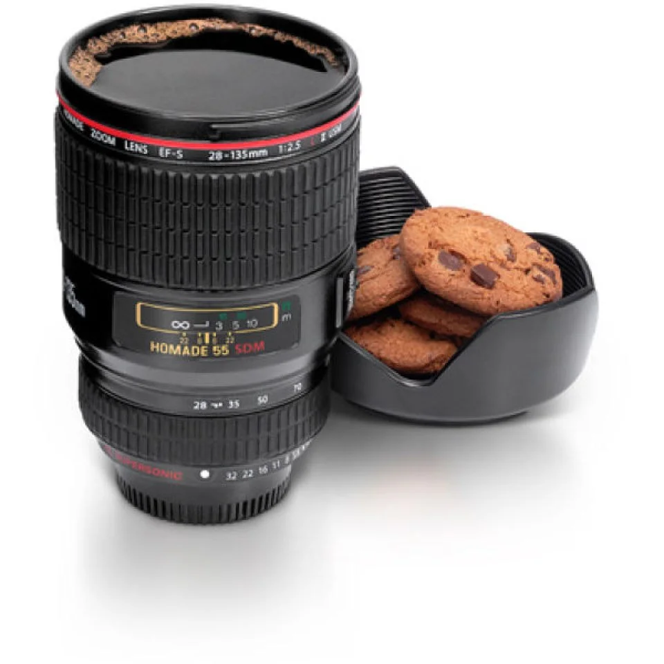 Tasse Objectif Appareil Photo Avec Couvercle Image 1
