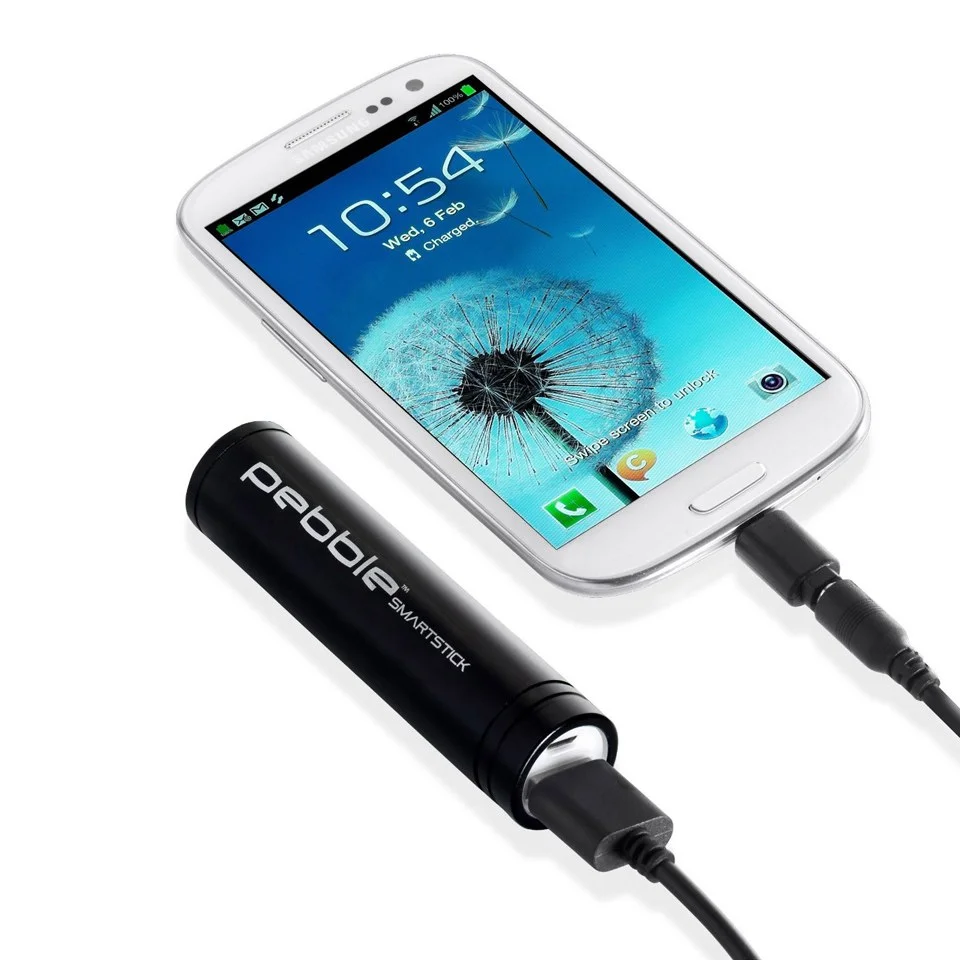 Batterie de secours Veho Pebble Smartstick -Noir (2200mAh) Image 1