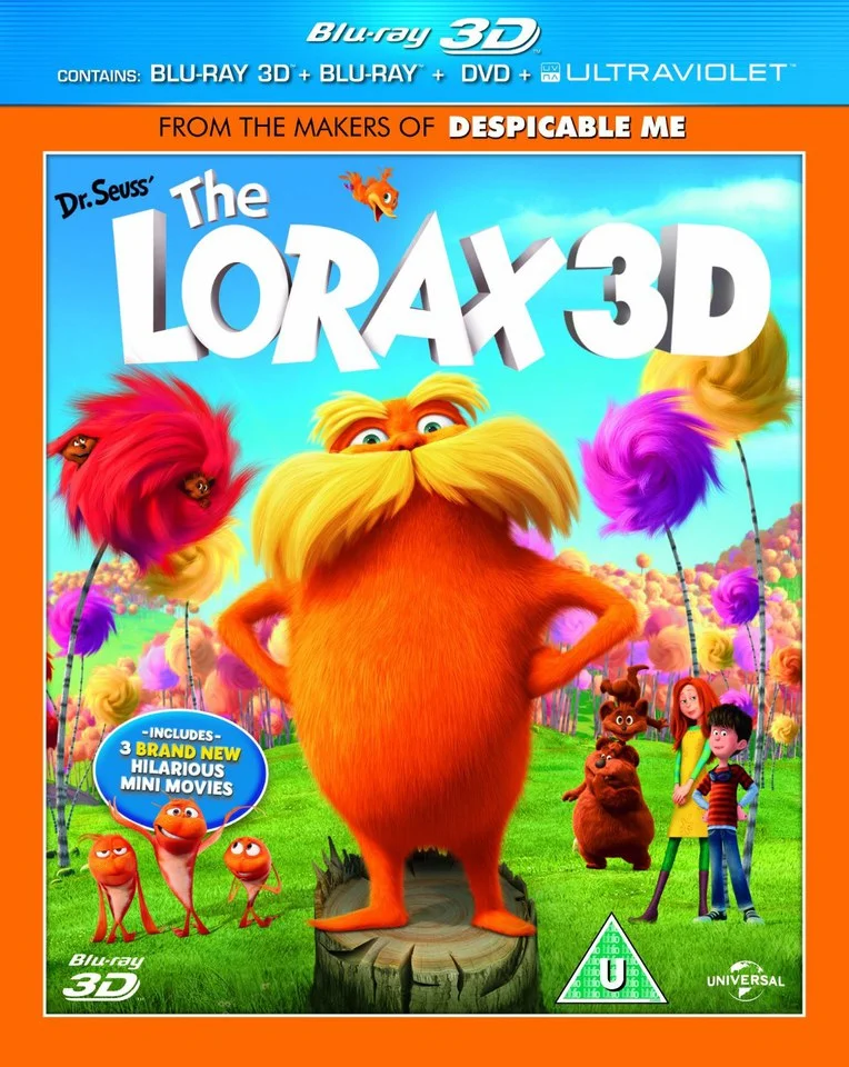 Dr. Seuss The Lorax 3D (3D and 2D Blu-Ray, DVD and UltraViolet Copy) Image 1