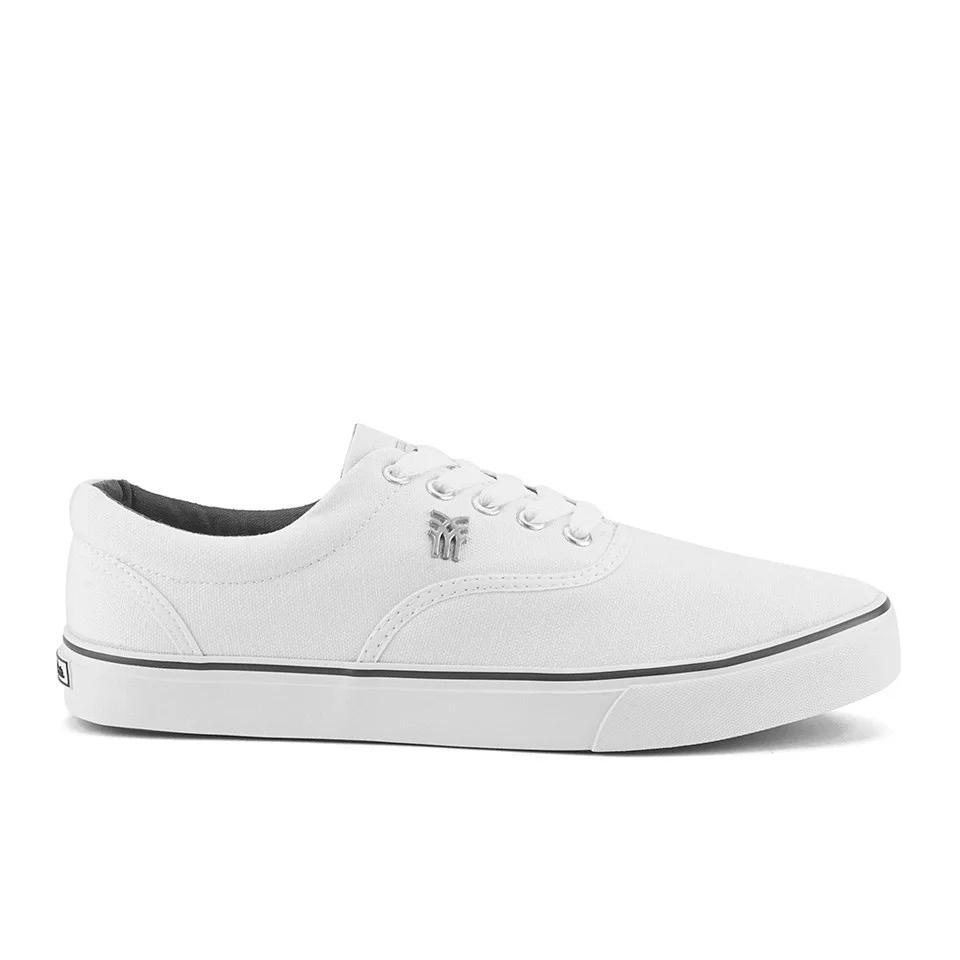 Fenchurch Men's Varial Canvas Pumps - White - UK 6 - Blanc Image 1