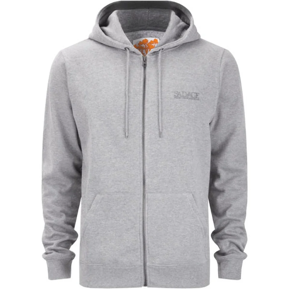 Salvage Men's FZ Hooded Sweatshirt - Grey Marl - S - Gris Chiné Image 1