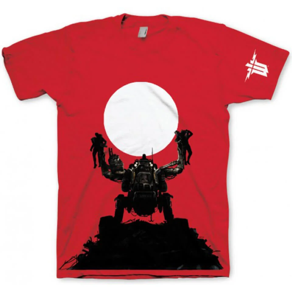 Wolfenstein Men's T-Shirt - The New Order - Red - L - Rouge Image 1