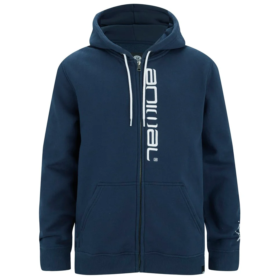 Animal Men's Larue Zip Through Hoody - Indigo - S - Bleu Image 1