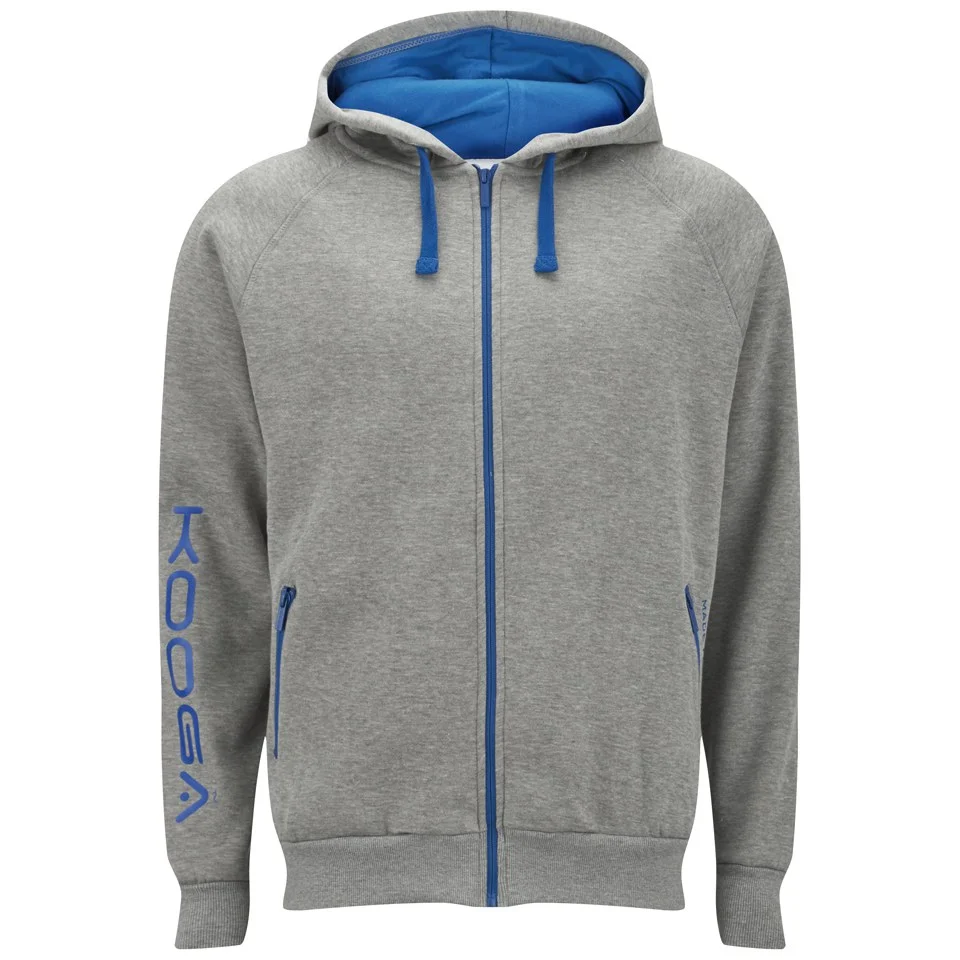 Kooga Men's Zip Through Hoody - Grey Marl - S - Gris Image 1