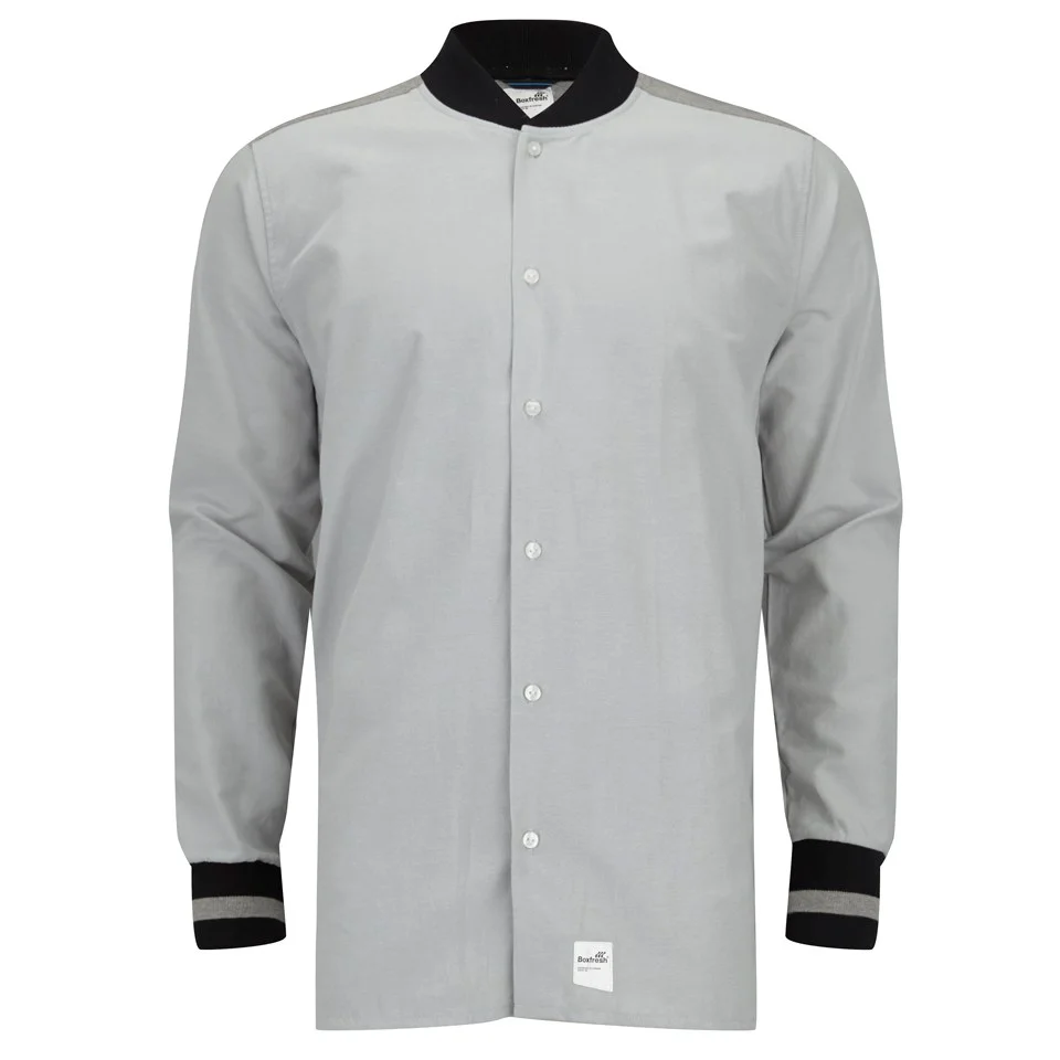 Boxfresh Men's Caistor Long Sleeved Shirt - Light Aquamarine - S - Bleu Image 1
