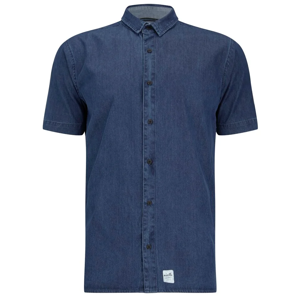 Boxfresh Men's Carfrae Short Sleeved Shirt - Blue Indigo - S - Bleu Image 1