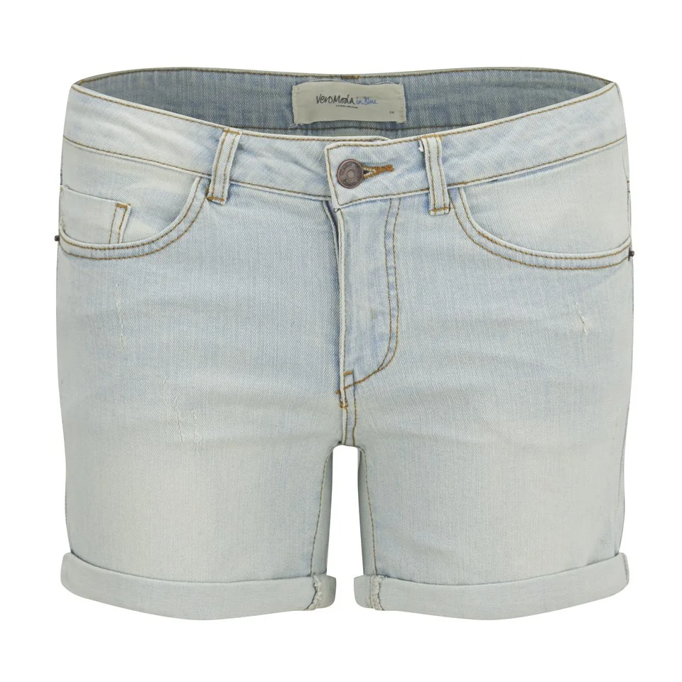 Vero Moda Women's Brix Denim Shorts - Blue - UK 8 - Bleu Image 1