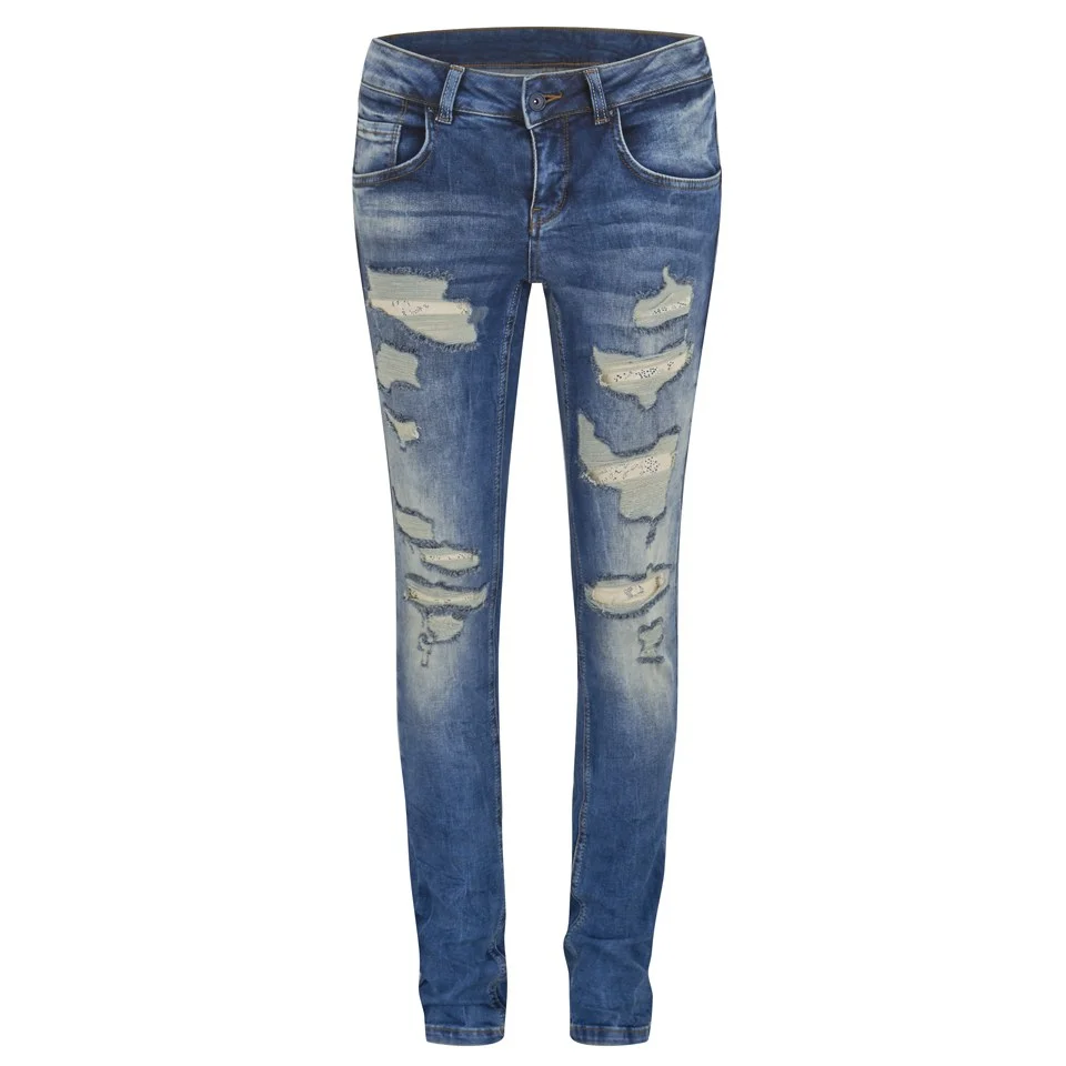 Jeans Vero Moda Gambler Ripped -Denim - W25/L32 - Bleu Image 1
