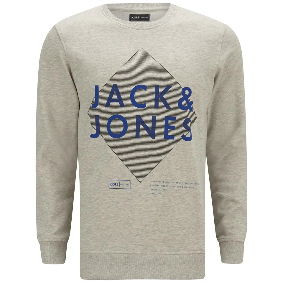 Jack & Jones Men's Covan Sweatshirt - Treated White - S - Blanc Image 1
