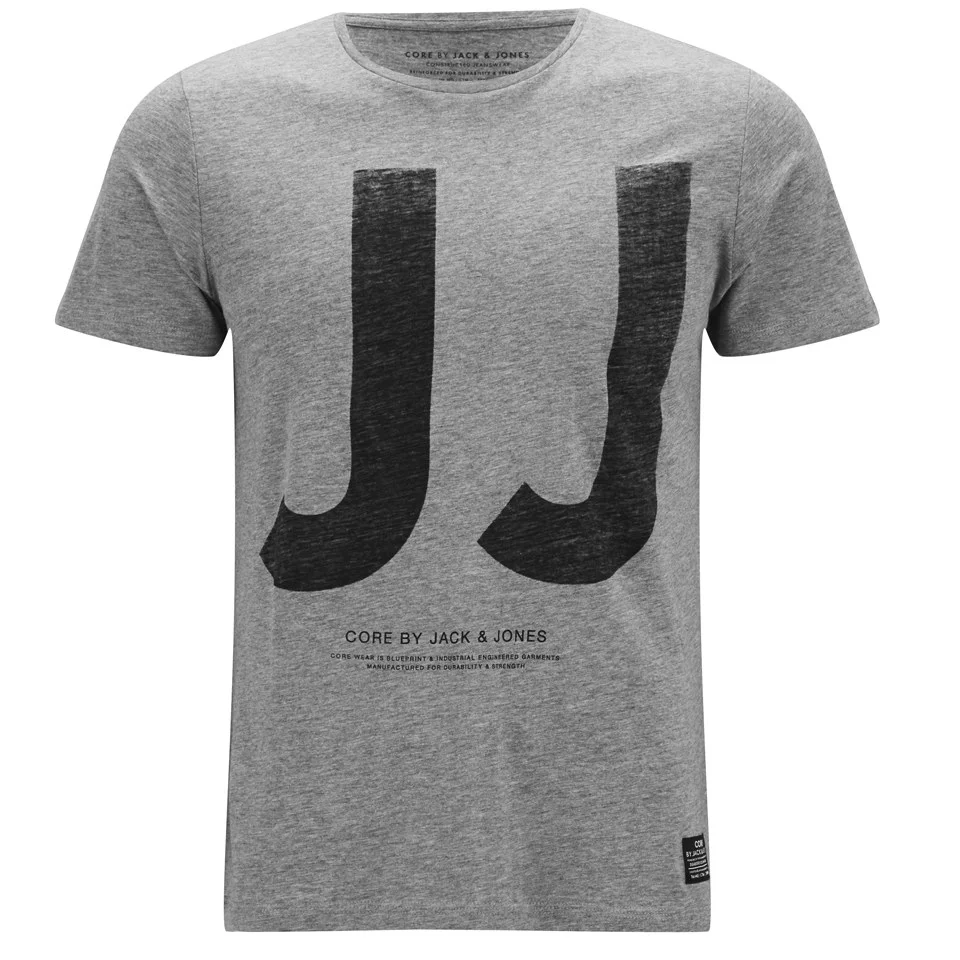 Jack & Jones Men's JJ Box T-Shirt - Grey Marl - S - Gris Image 1