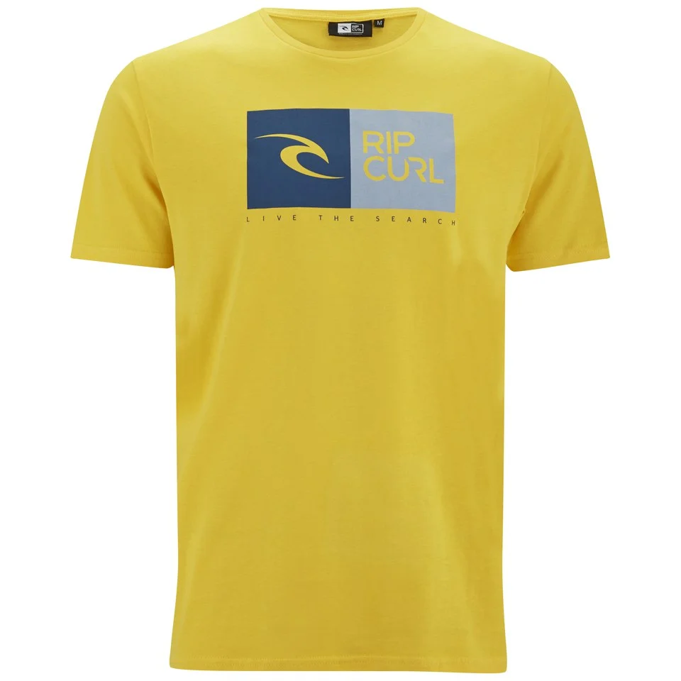 Rip Curl Men's Ripawatu Regular Fit T-Shirt - Yellow - S - Citron Image 1