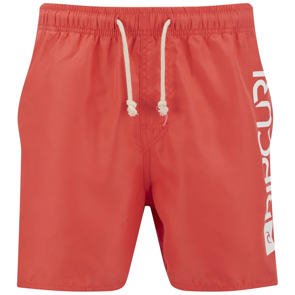 Rip Curl Men's Aggrobrash 16 Inch Volley Swim Boardshorts - Hot Coral - S - Corail Image 1