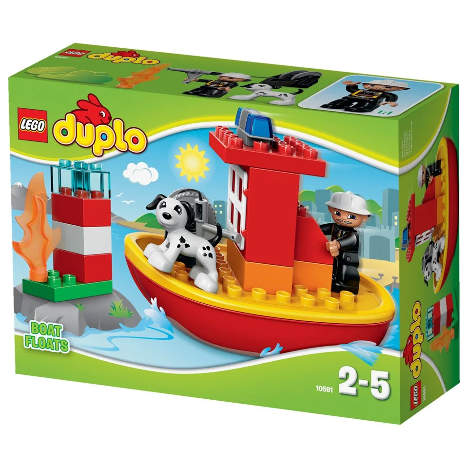 LEGO DUPLO: Le bateau des pompiers (10591) Image 1