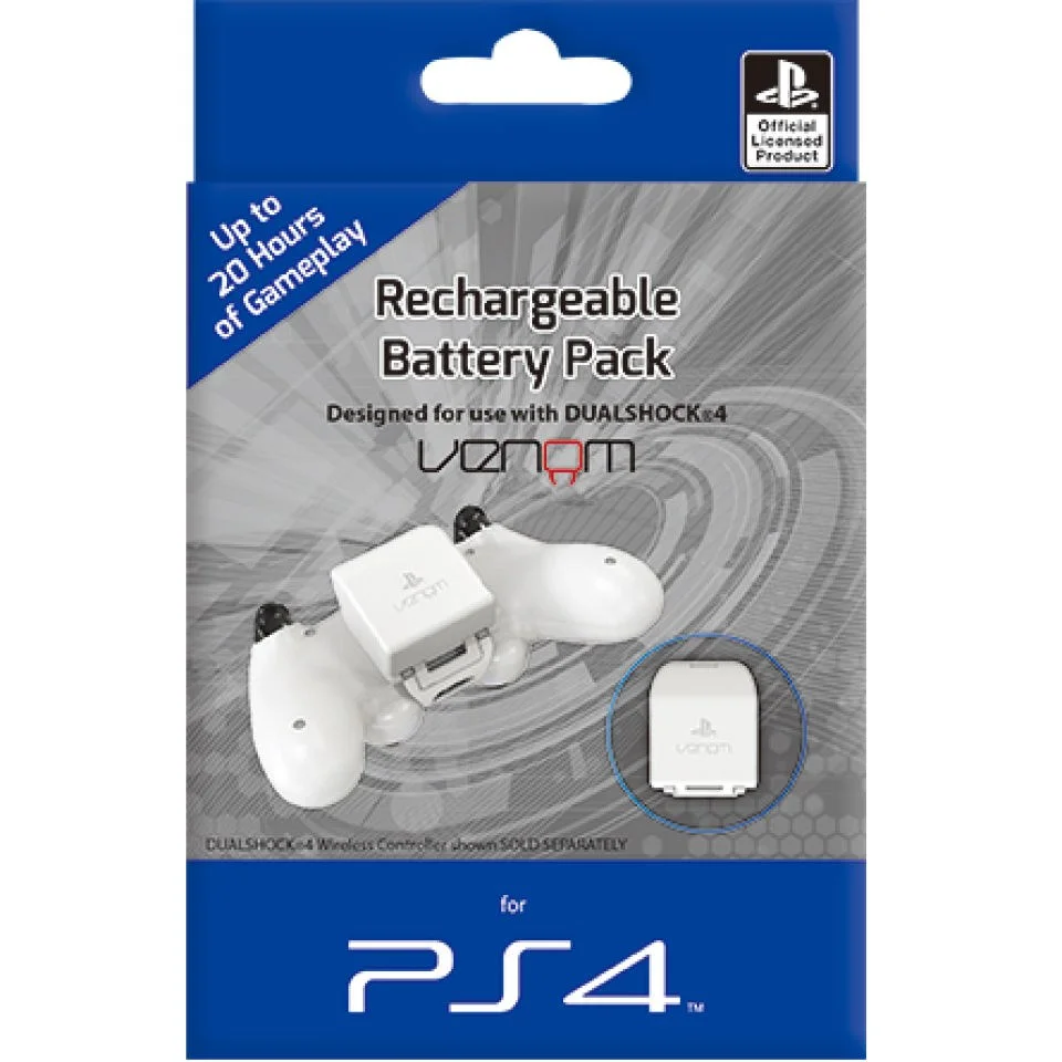 Pack Batterie Rechargeable PS4 -Blanc Image 1
