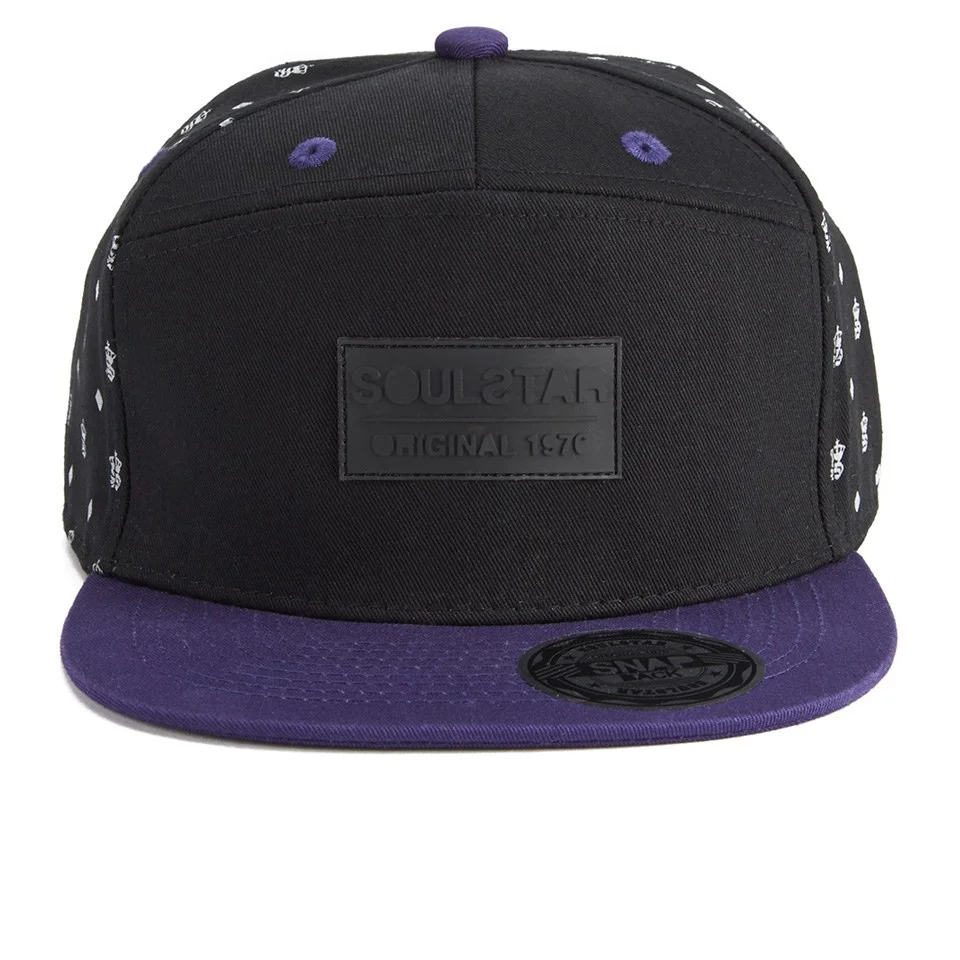 Soul Star Men's MH SSTR Cross Cap - Black - 57 - Noir Image 1
