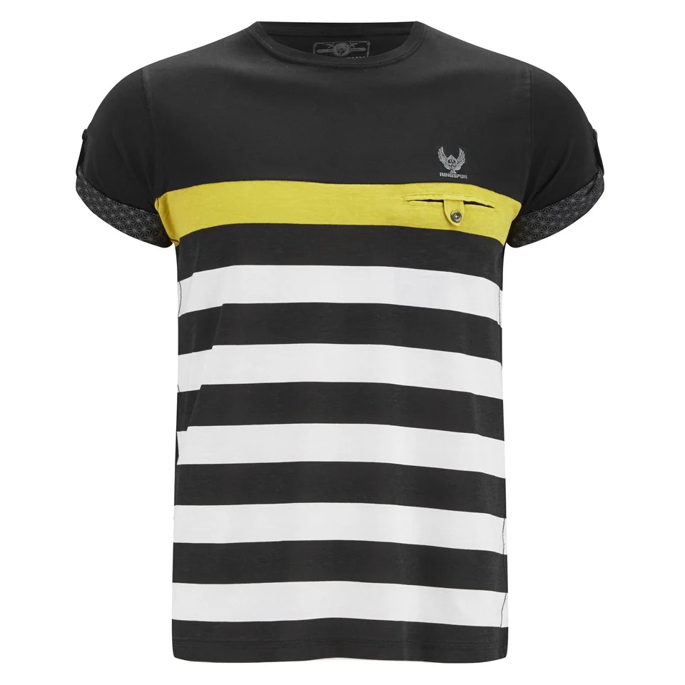 Ringspun Men's Finkle Stripe T-Shirt - Black - S - Noir Image 1