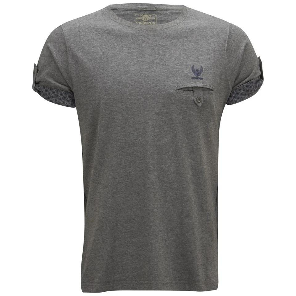 Ringspun Men's Herd T-Shirt - Grey Marl - S - Gris Image 1