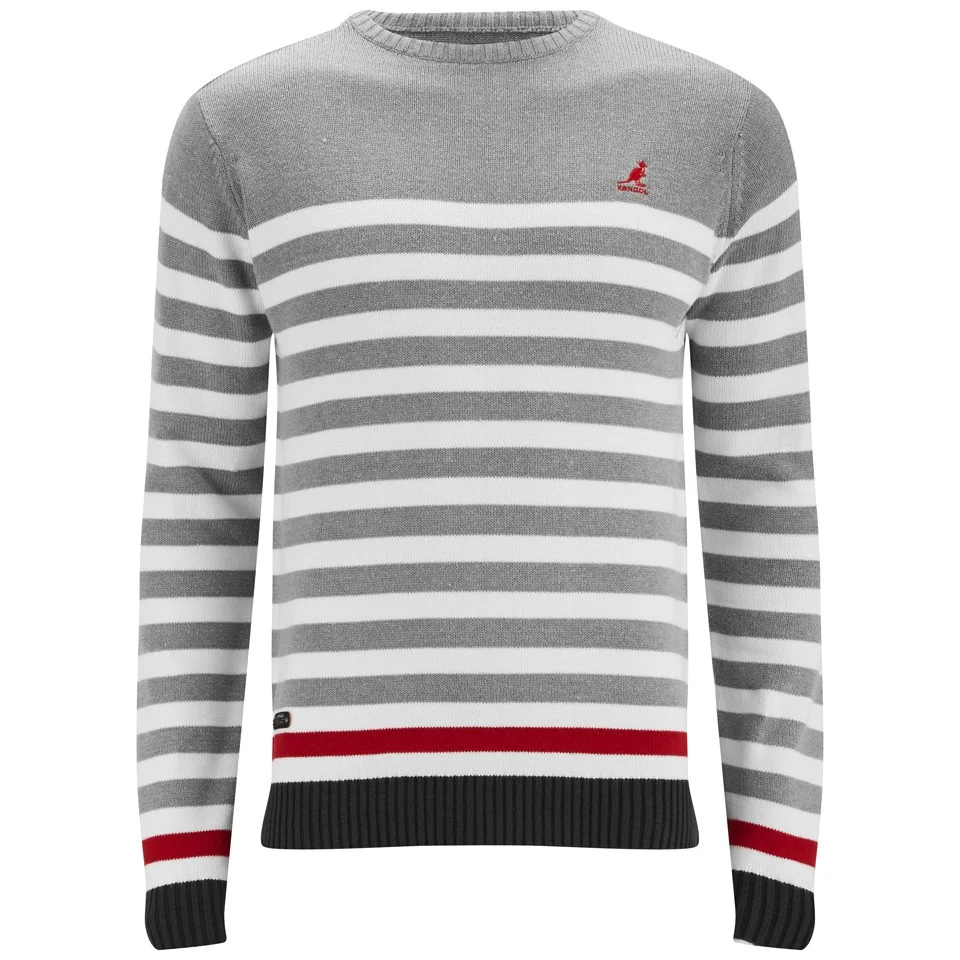 Kangol Men's Cranfield Knitted Jumper - Grey Marl - S - Gris Image 1