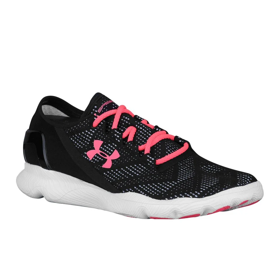 Under Armour Women's SpeedForm Apollo Vent Running Shoes - Black/White/Pink Shock - UK 4 - Black/White/Pink Image 1