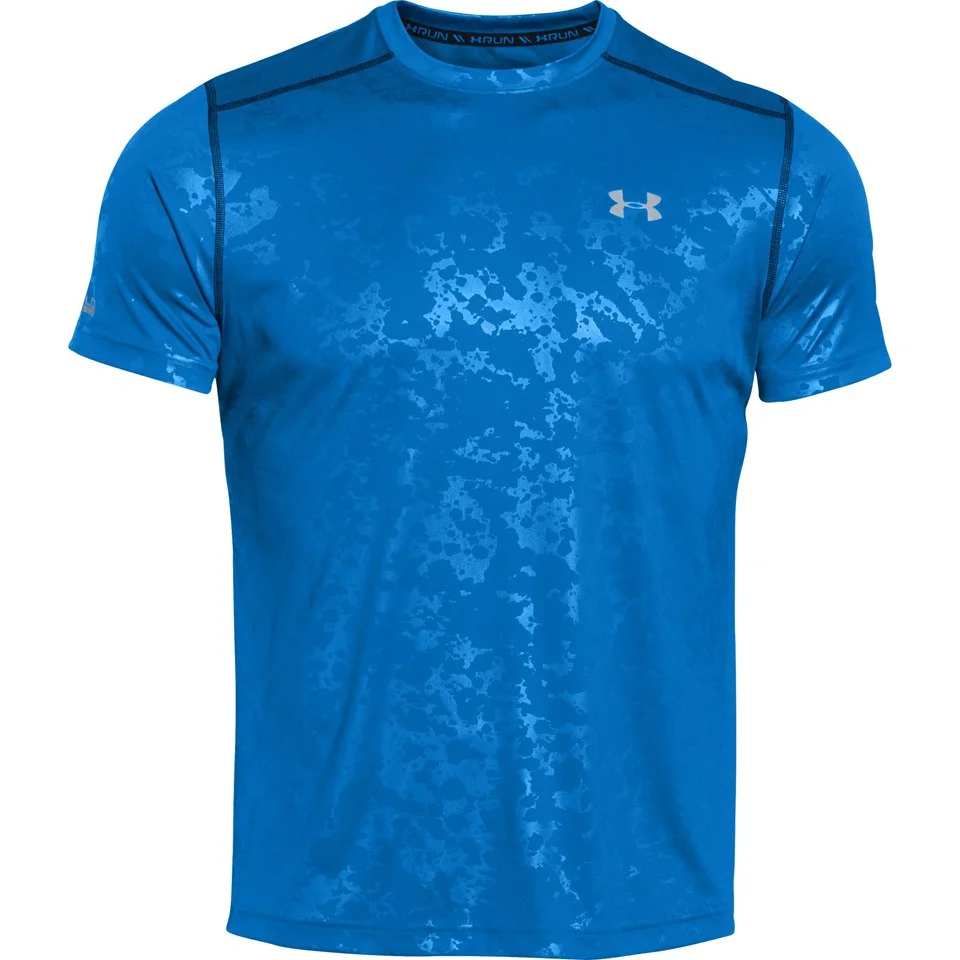 Under Armour Men's Coldblack Short Sleeve Running T-Shirt - Blue Jet/Reflective - S - Bleu Image 1