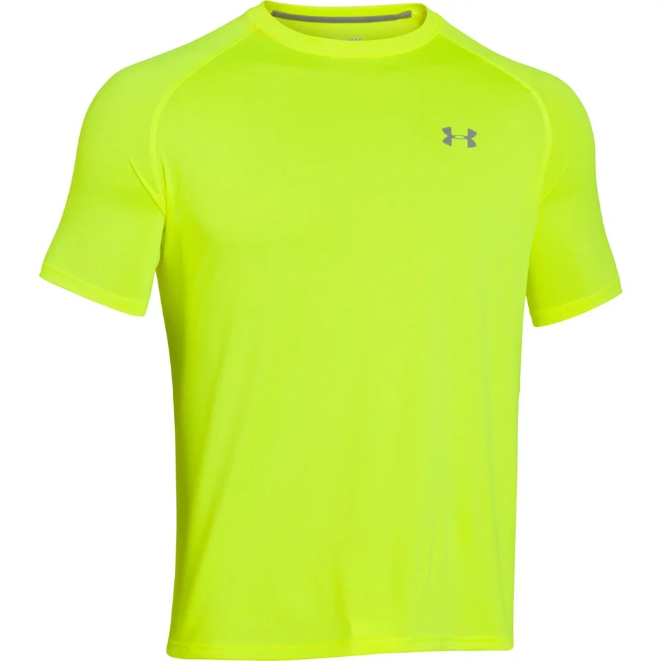 Under Armour Men's Tech T-Shirt - Hi Vis Yellow - S - Citron Image 1