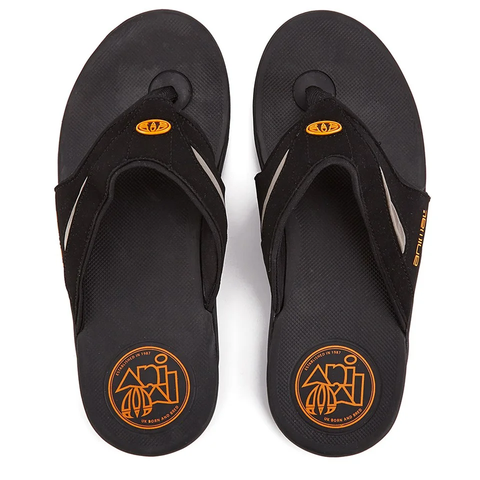 Animal Men's Fader Premium Flip Flops - Black - UK 7 - Noir Image 1
