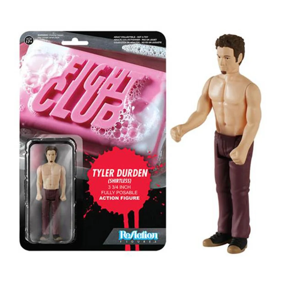 ReAction Fight Club Shirtless Tyler Durden 3 3/4 Inch Action Figure Image 1