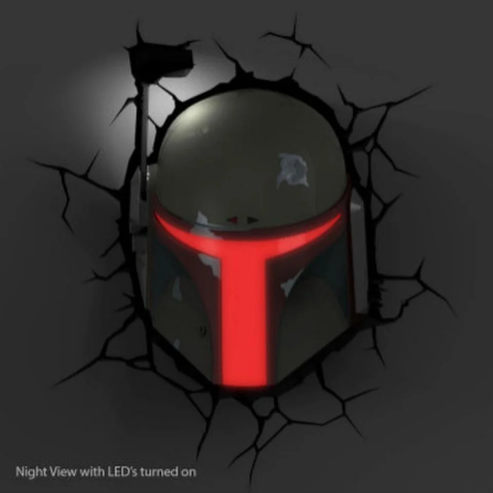 Star Wars Boba Fett 3D Wall Light Image 1