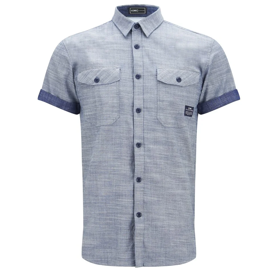 Jack & Jones Men's Short Sleeved Erik Shirt - Light Denim - S - Bleu Image 1