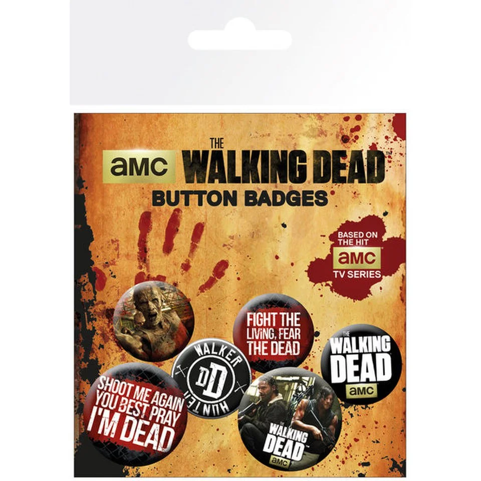 Lot de Badges Phrases Walking Dead Image 1