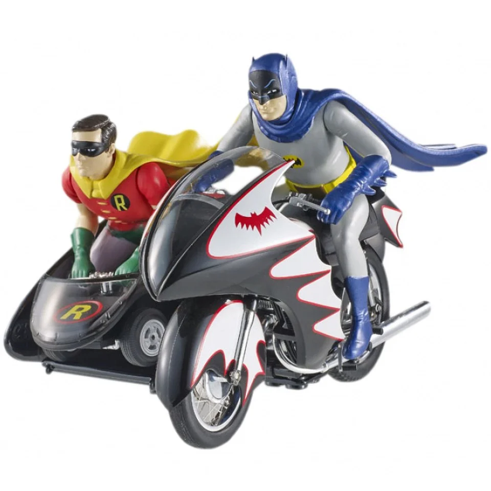 Batman Hot Wheels Classic TV Series Batcycle 1/12 métal Image 1