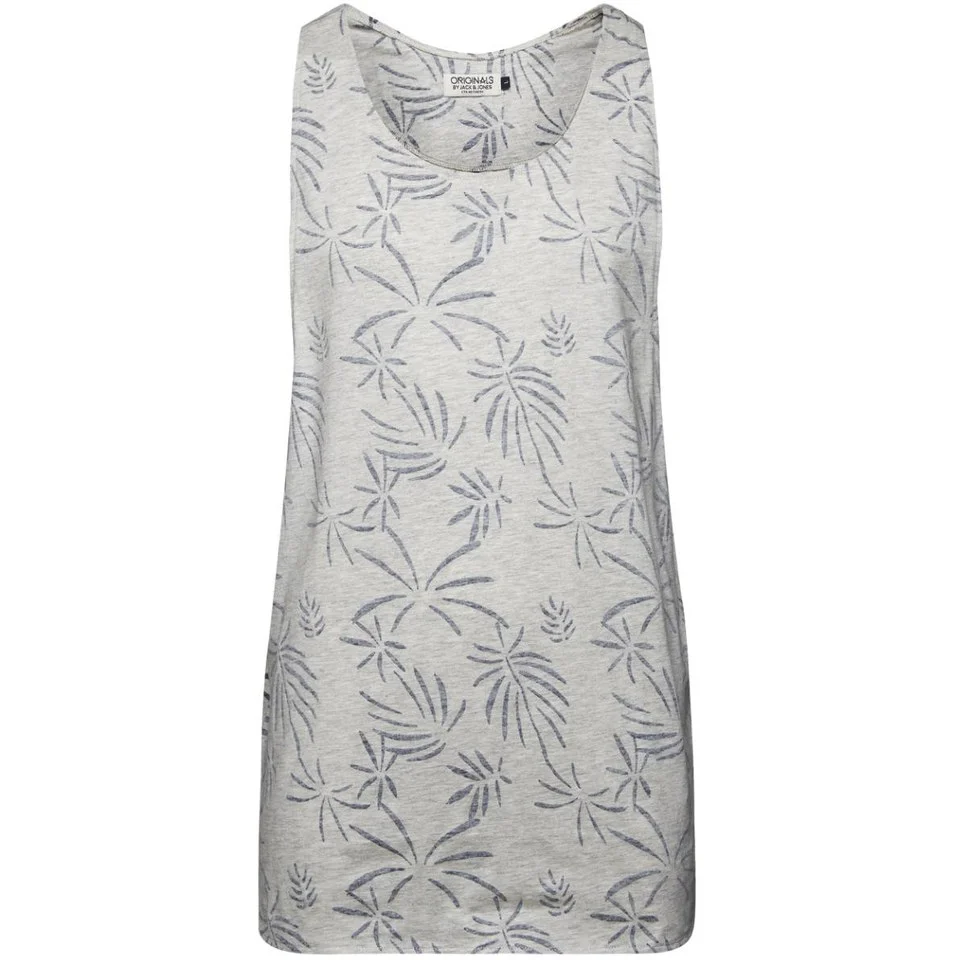Jack & Jones Men's Originals Sand SL Tank Top - Treated White - S - Blanc Image 1