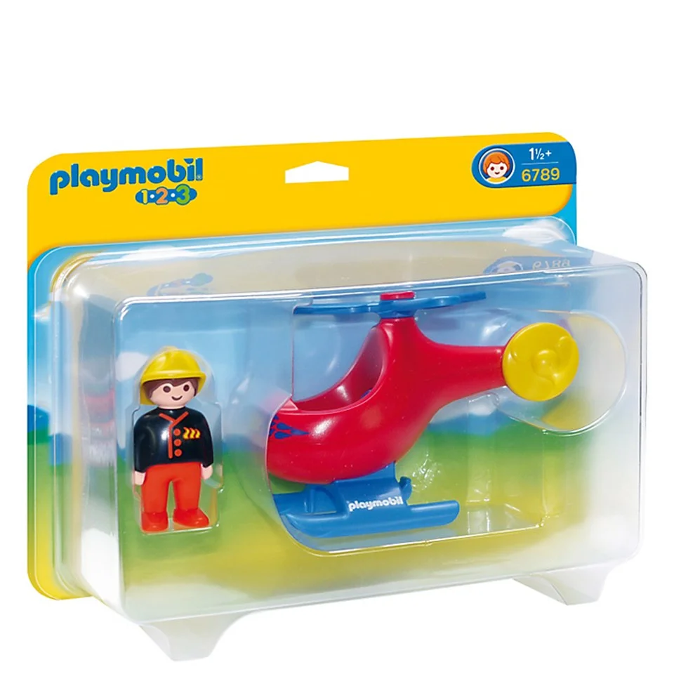 Pompier avec hélicoptère -Playmobil 123 (6789) Image 1