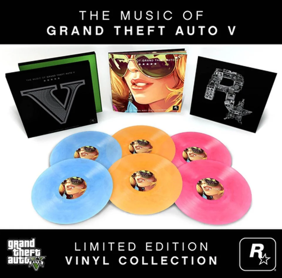 Grand Theft Auto V: Original Soundtrack Box Set OST (6LP) - Limited Edition Coloured Vinyl Image 1