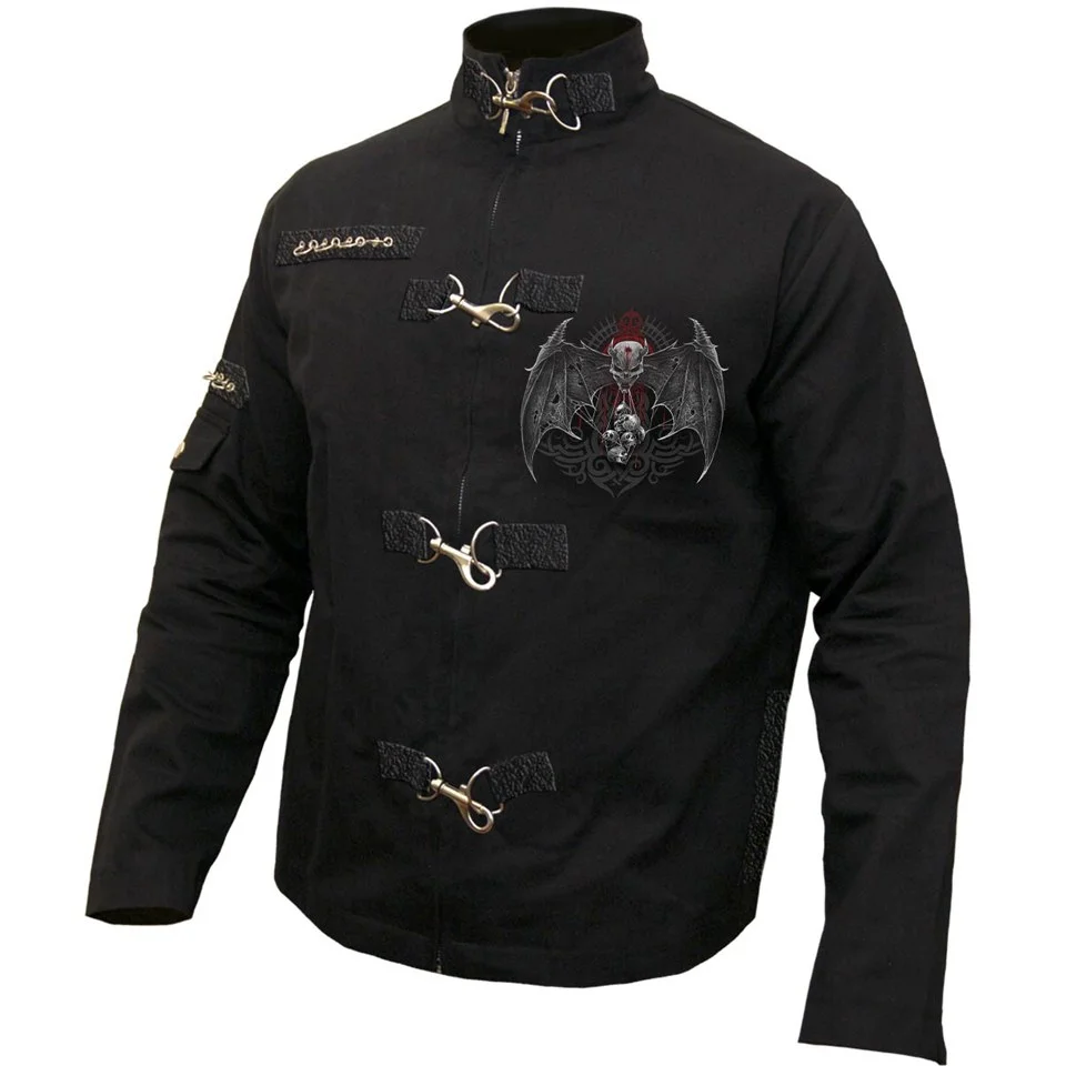 Spiral Men's DEMON TRIBE Orient Goth Jacket - Black - L - Noir Image 1