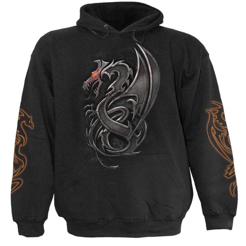Spiral Men's DRAGON SLAYER Hoody - Black - L - Noir Image 1