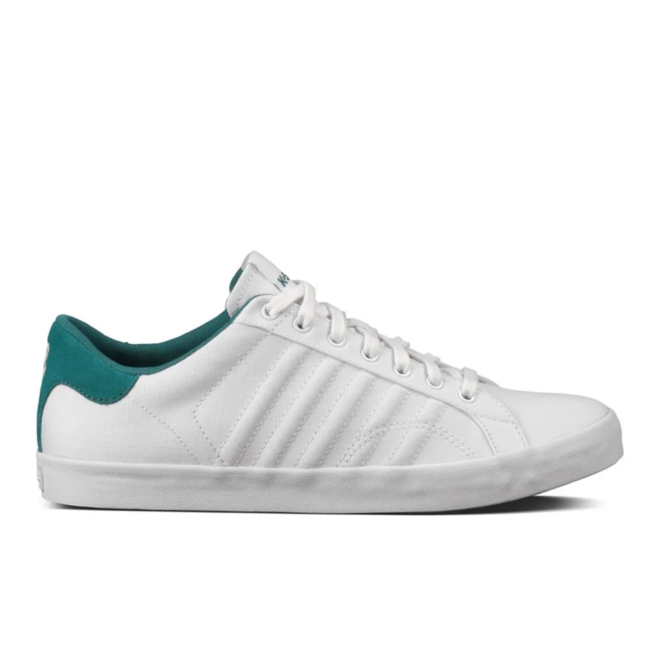 K-Swiss Men's Belmont Low Top Trainers - White - UK 6 - Blanc Image 1