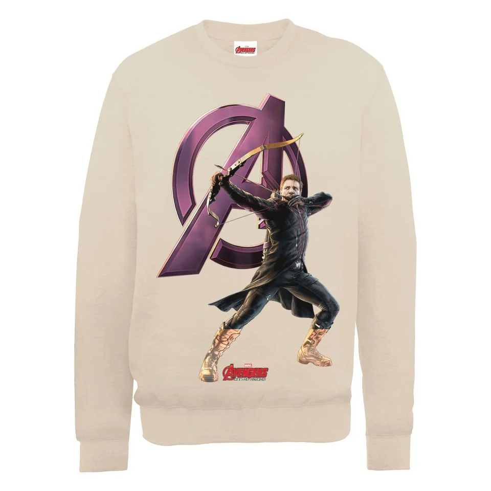 Marvel Avengers Age of Ultron Hawkeye Sweatshirt - Beige - S - Beige Image 1