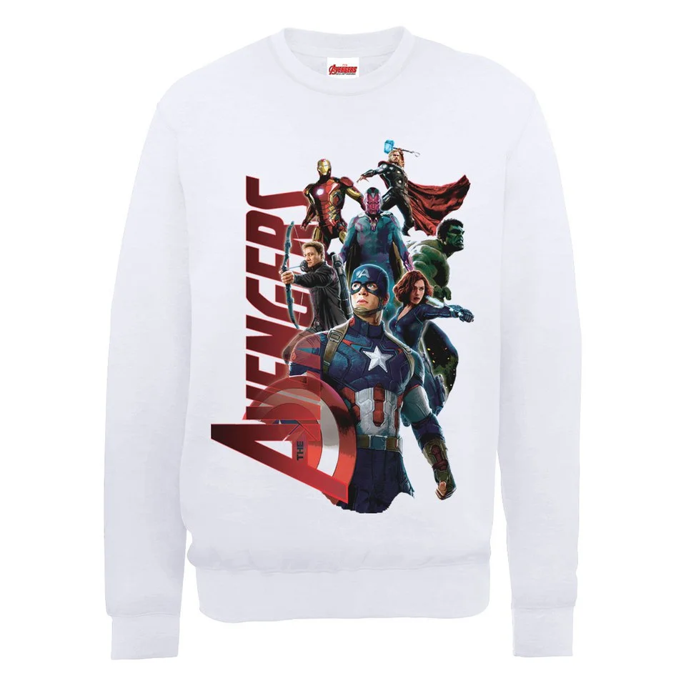 Marvel Avengers Age of Ultron Team Avengers Sweatshirt - White - S - Blanc Image 1