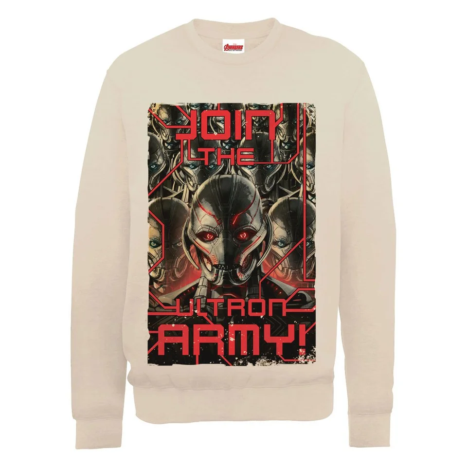 Marvel Avengers Age of Ultron Join The Army Sweatshirt - Beige - S - Beige Image 1