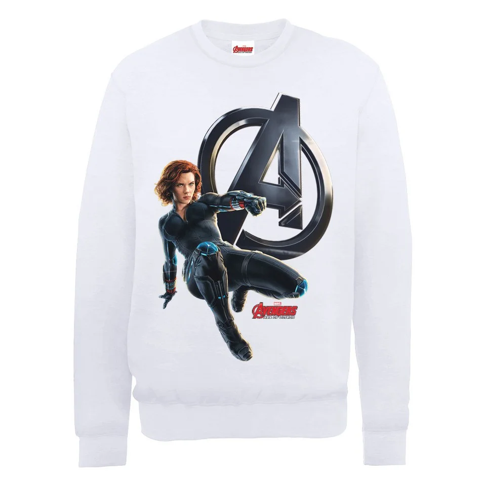 Marvel Avengers Age of Ultron Black Widow Sweatshirt - White - S - Blanc Image 1