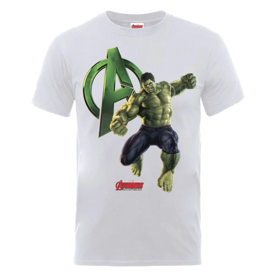 Marvel Avengers Men's Age of Ultron Hulk T-Shirt - Ash Grey - S - Gris Image 1