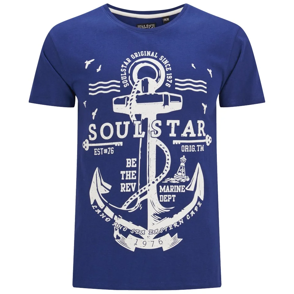 Soul Star Men's Webster T-Shirt - Royal Mel - S - Bleu Image 1