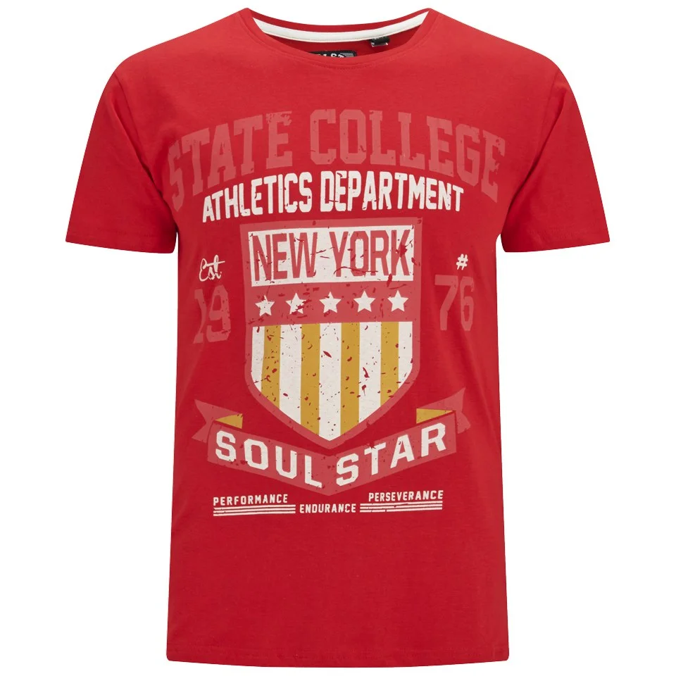 Soul Star Men's Falgone T-Shirt - Red - S - Rouge Image 1