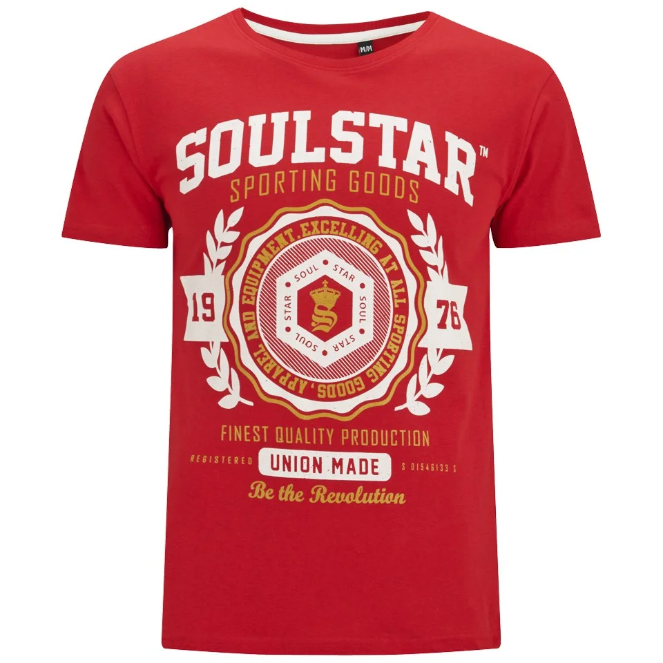 Soul Star Men's Tippolio T-Shirt - Deep Red - S - Rouge Image 1