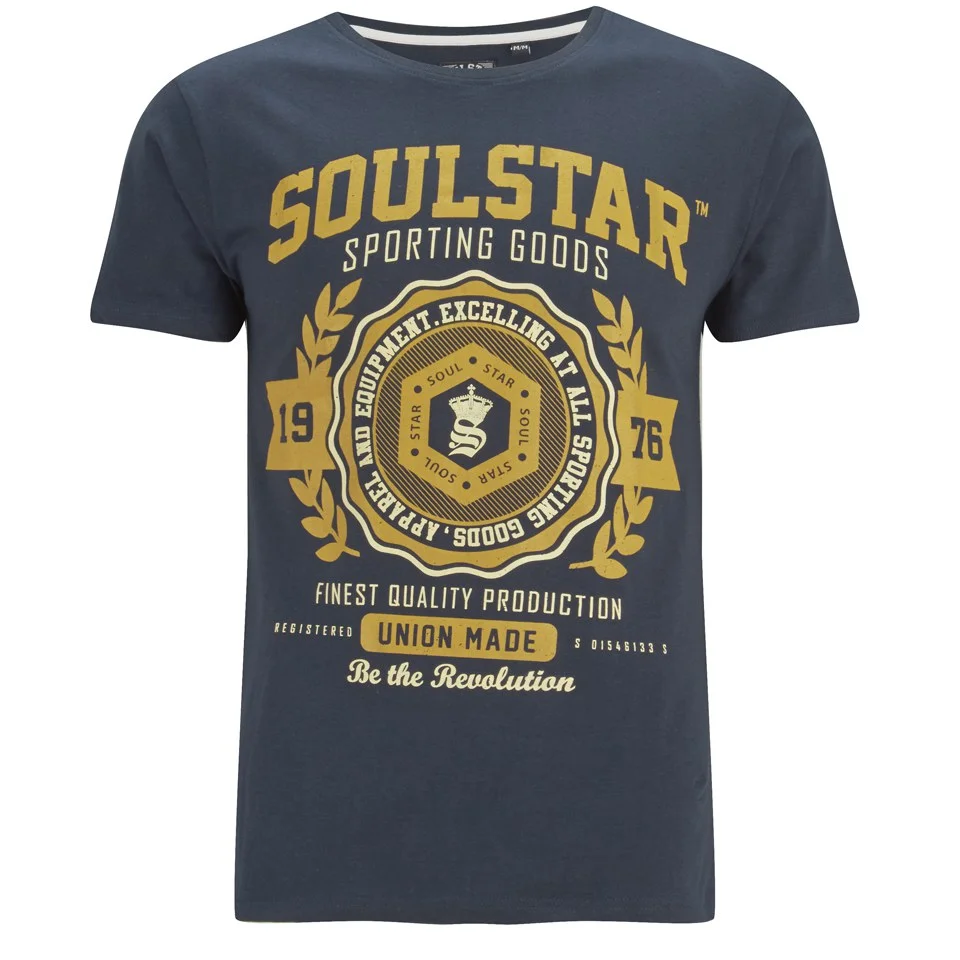 Soul Star Men's Tippolio T-Shirt - Navy - S - Bleu Image 1