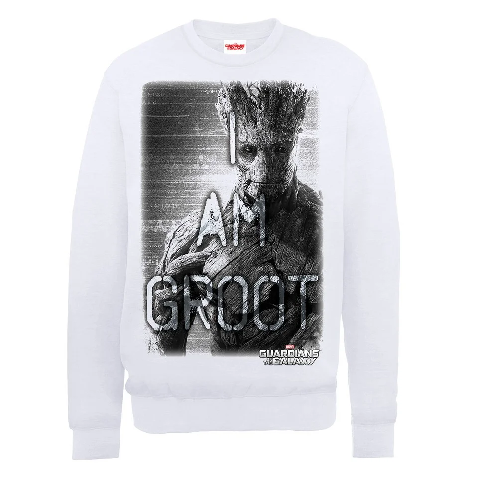 Marvel Guardians of the Galaxy I Am Groot Sweatshirt - White - S - Blanc Image 1