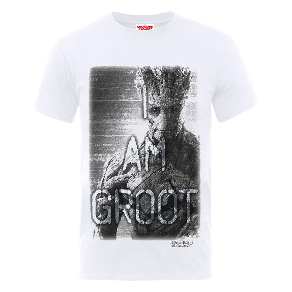 Marvel Guardians of the Galaxy Men's I Am Groot T-Shirt - White - S - Blanc Image 1